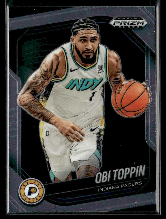 2024-25 Panini Prizm Black #184 Obi Toppin