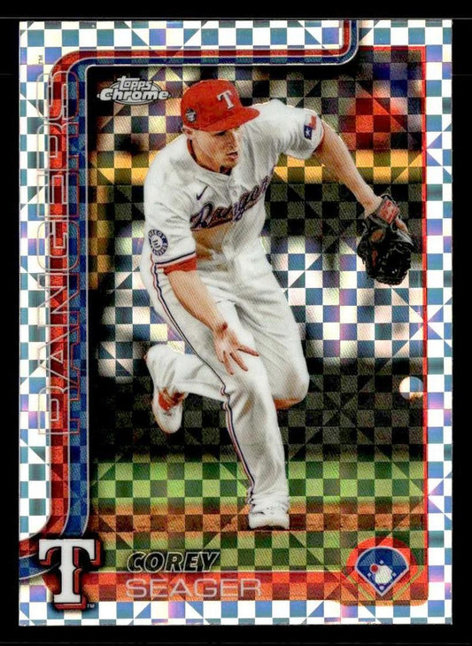 2025 Topps Chrome #24 Corey Seager X-Fractors