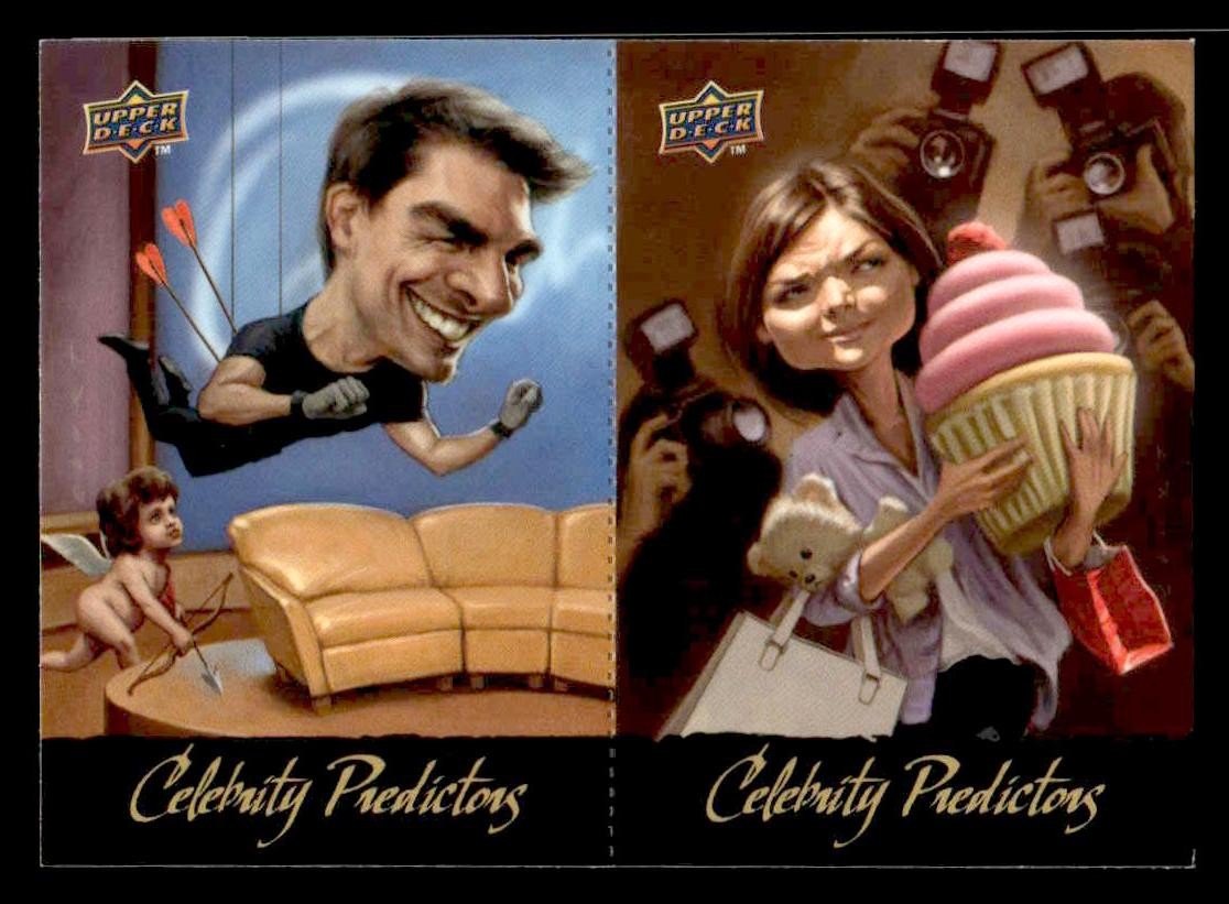 2010 Upper Deck #CP7-CP8 Katie Holmes / Tom Cruise Celebrity Predictors
