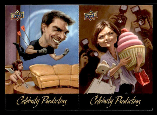 2010 Upper Deck #CP7-CP8 Katie Holmes / Tom Cruise Celebrity Predictors