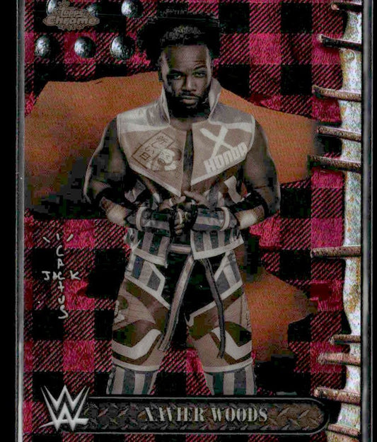 2025 Topps Chrome WWE x Cactus Jack #18 Xavier Woods Red And Black