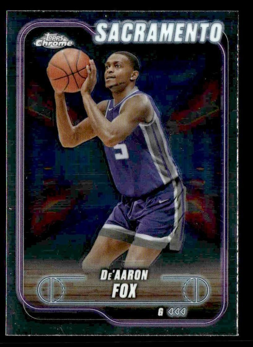 2024-25 Topps Chrome #109 De'Aaron Fox