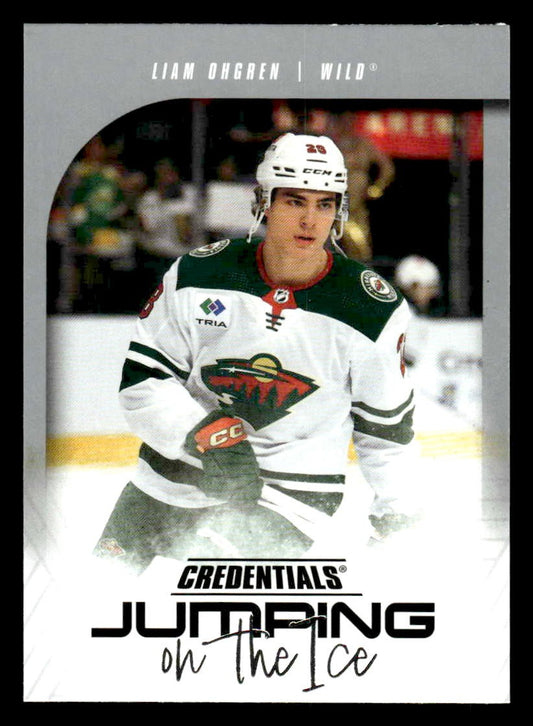 2024-25 Upper Deck Credentials #JI-LO Liam Ohgren Jumping on the Ice
