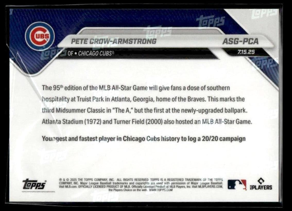 2025 Topps Now MLB All-Star Game #ASG-PCA Pete Crow-Armstrong