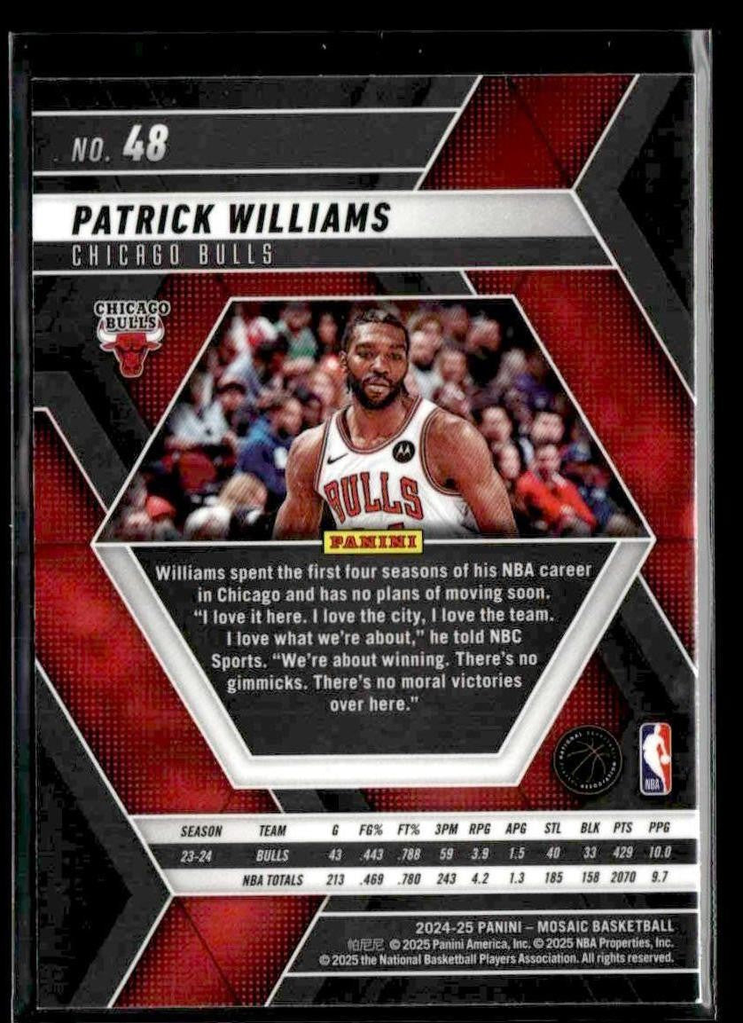 2024-25 Panini Mosaic #48 Patrick Williams