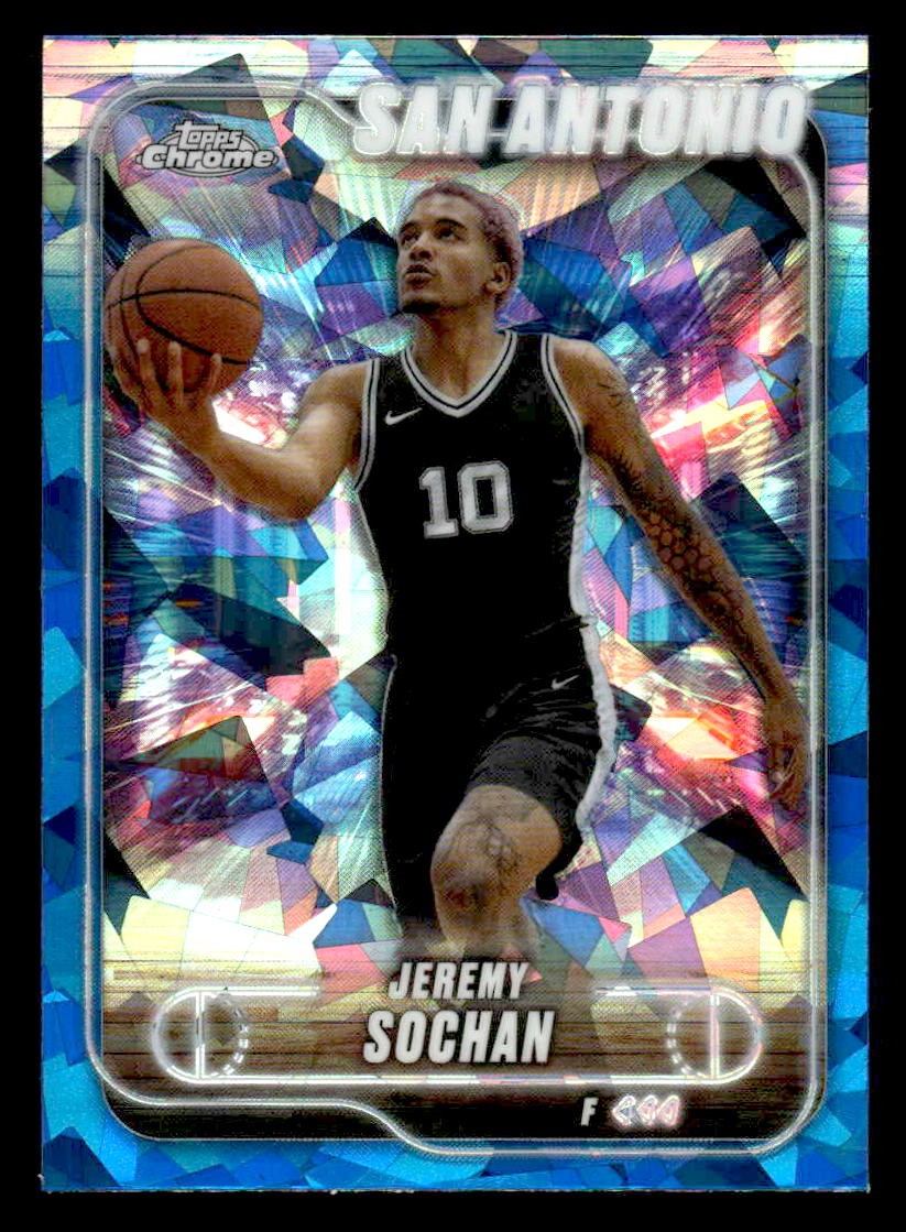 2024-25 Topps Chrome Sapphire #181 Jeremy Sochan