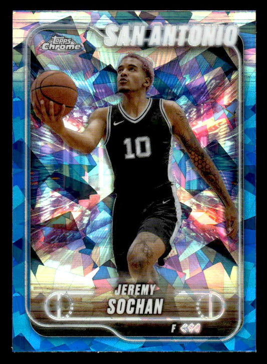 2024-25 Topps Chrome Sapphire #181 Jeremy Sochan