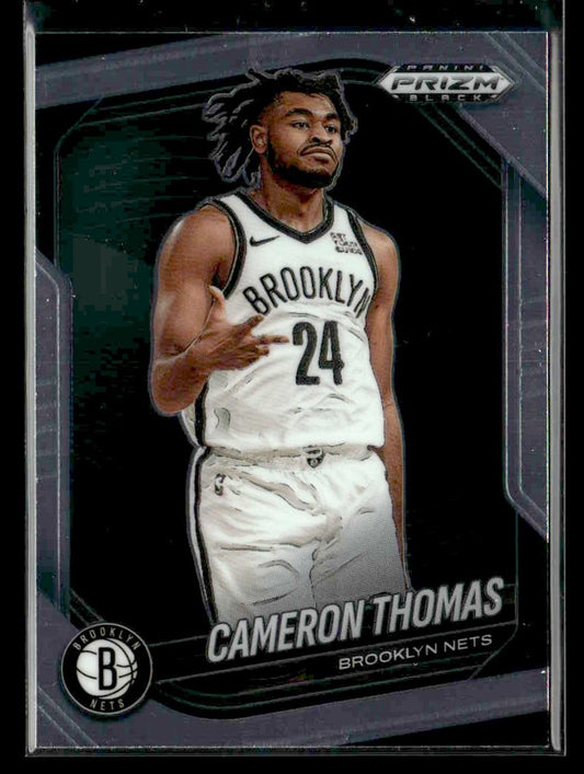 2024-25 Panini Prizm Black #93 Cameron Thomas