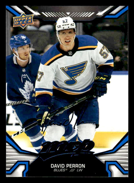 2022-23 Upper Deck MVP #73 David Perron Blue Script