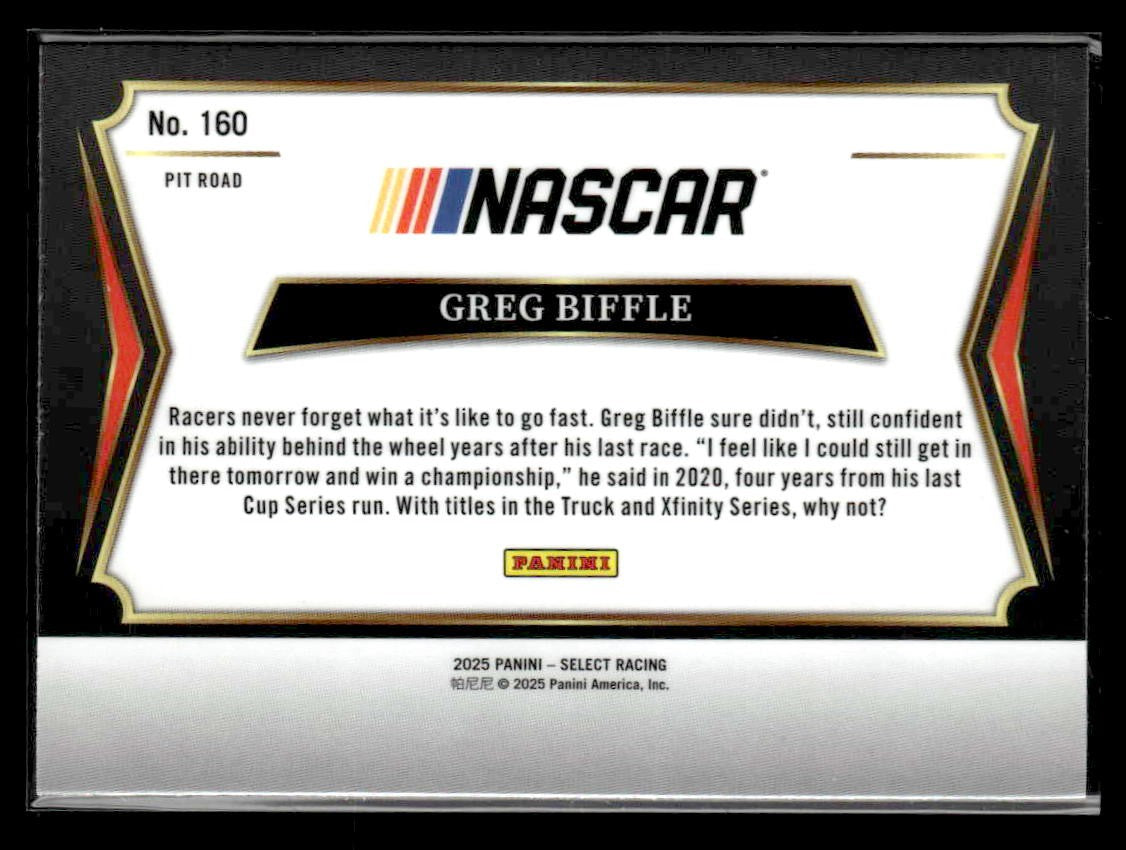 2025 Panini Select #160 Greg Biffle