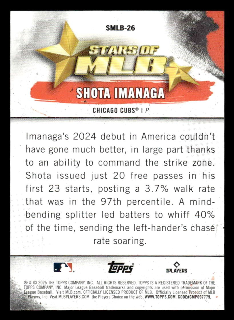 2025 Topps #SMLB-26 Shota Imanaga Stars of MLB