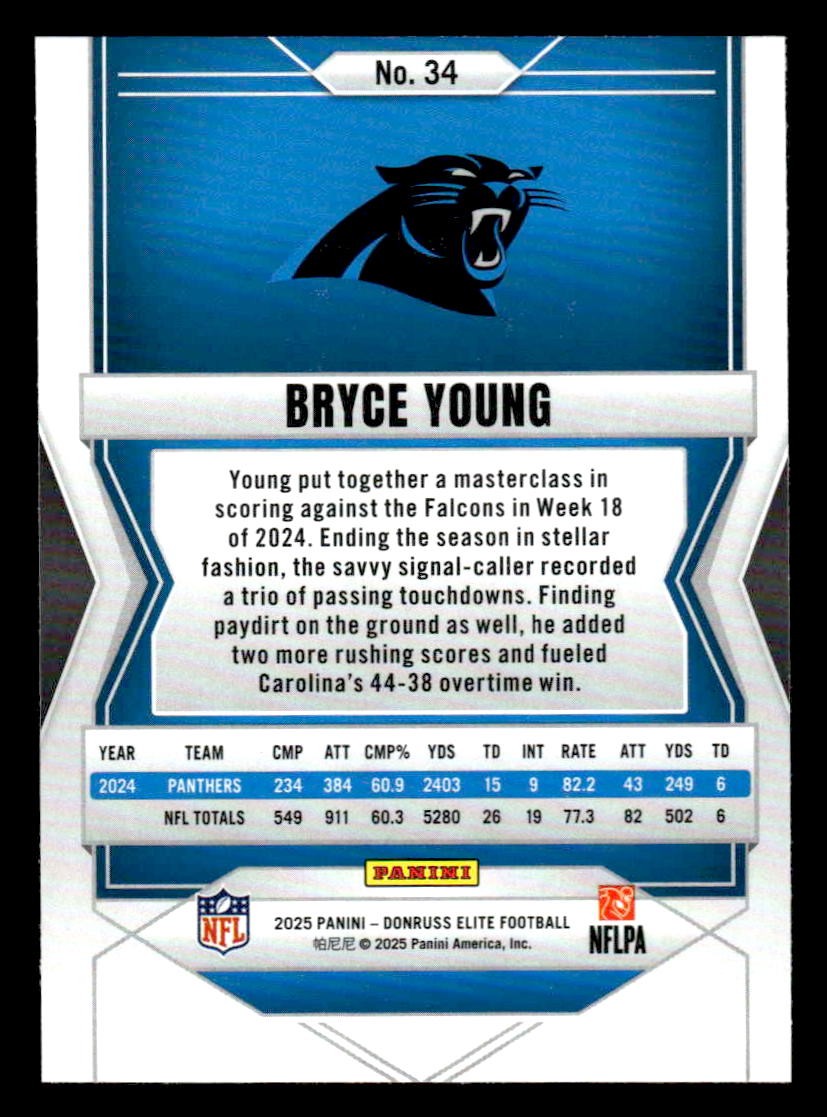 2025 Donruss Elite #34 Bryce Young