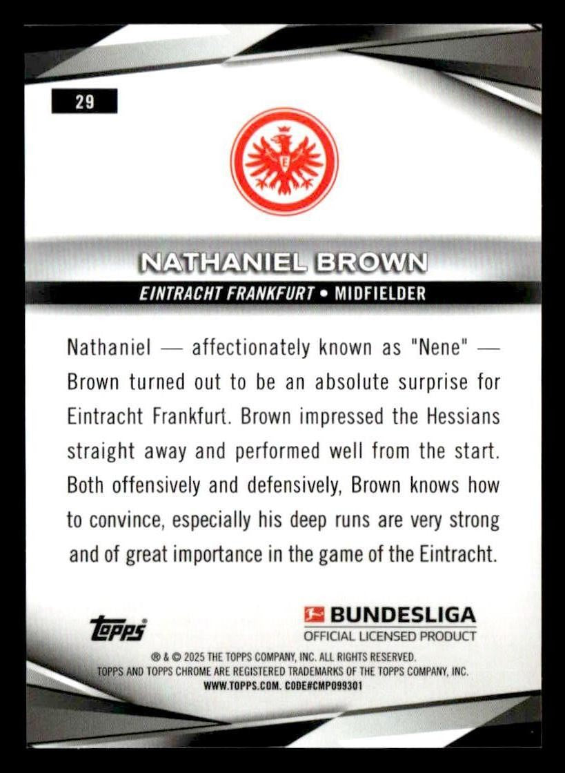 2025 Topps Chrome Bundesliga #29 Nathaniel Brown