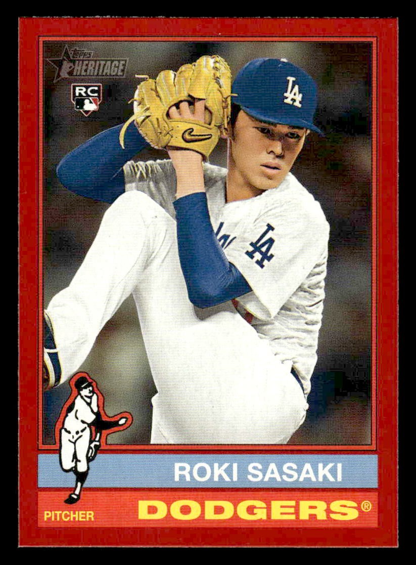2025 Topps Heritage #224 Roki Sasaki Red