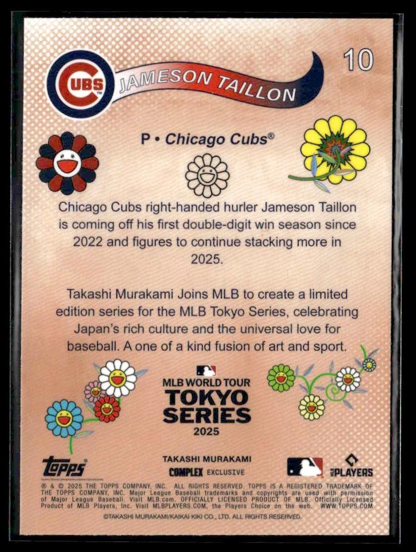 2025 Topps MLB World Tour Tokyo Series Takashi Murakami #10 Jameson Taillon