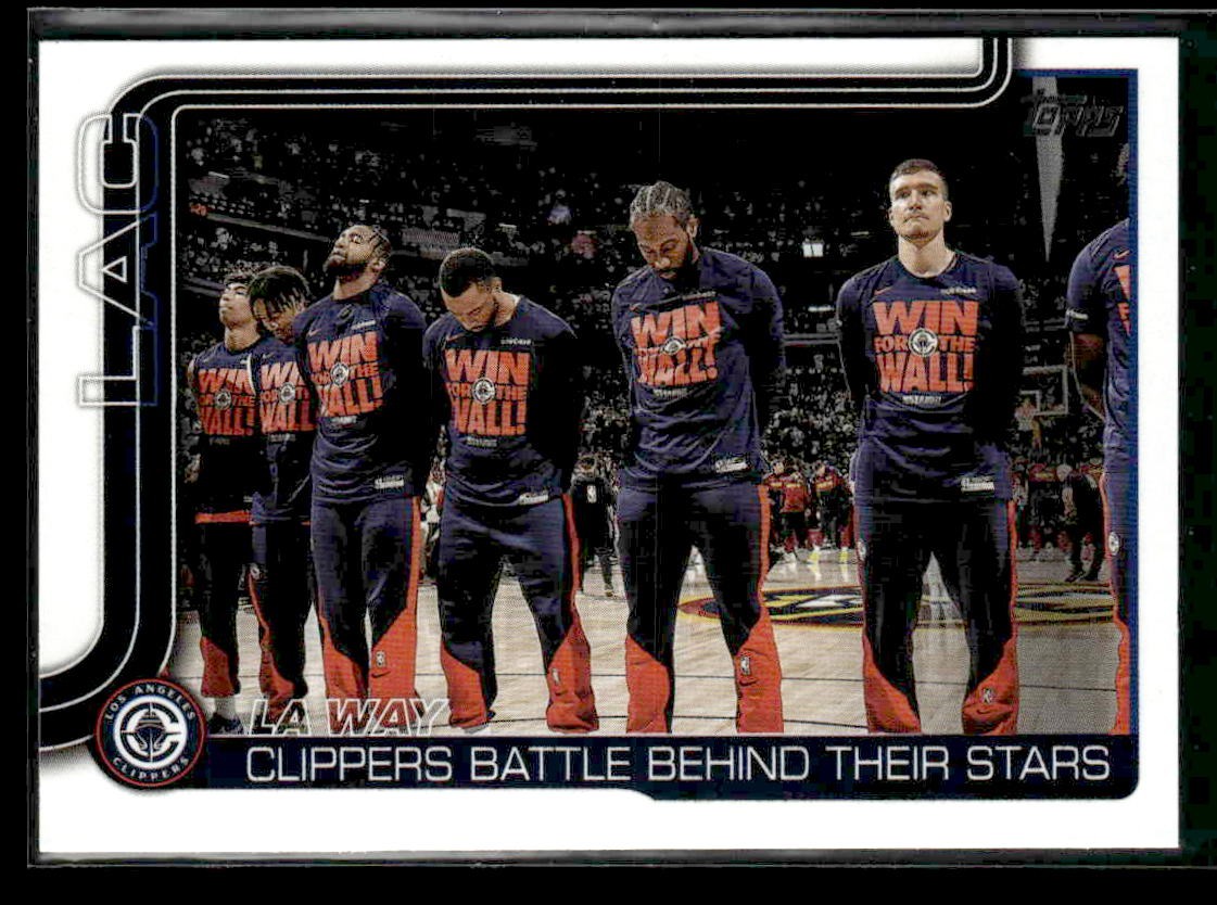 2025-26 Topps #292 LA Way: Clippers Battle Behind Their Stars
