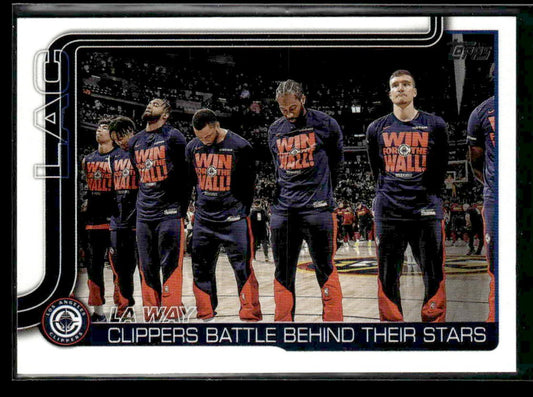 2025-26 Topps #292 LA Way: Clippers Battle Behind Their Stars