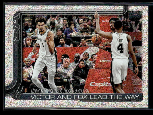 2025-26 Topps #300 New Duo Excels!: Victor and Fox Lead The Way Sandglitter