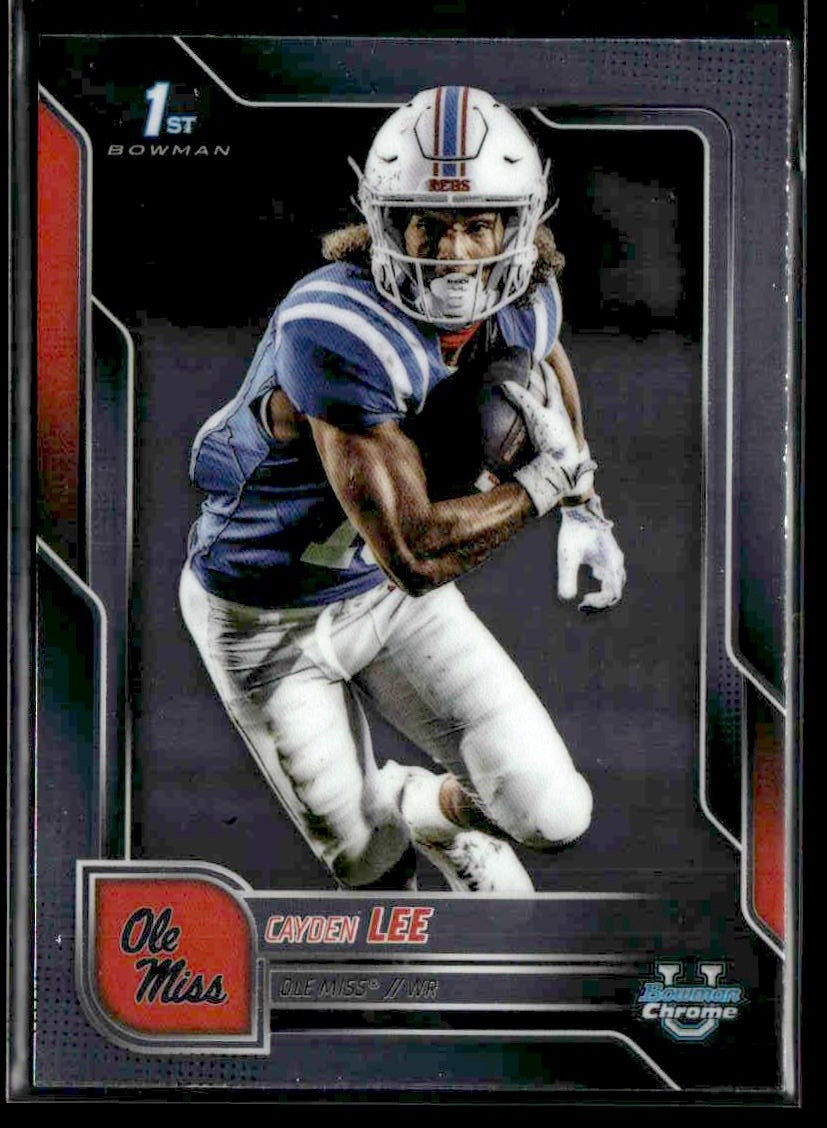 2025 Bowman University Chrome #50 Cayden Lee