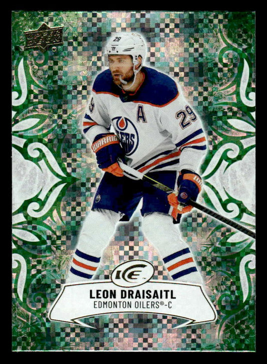 2024-25 Upper Deck Ice #10 Leon Draisaitl Emerald Green