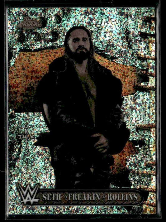 2025 Chrome WWE x Cactus Jack #17 Seth "Freakin" Rollins Speckle Refractor #/299