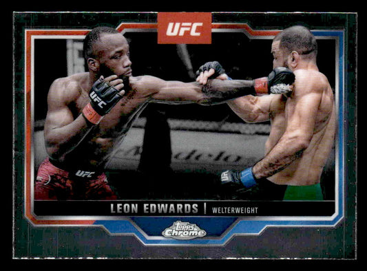 2025 Topps Chrome UFC #139 Leon Edwards