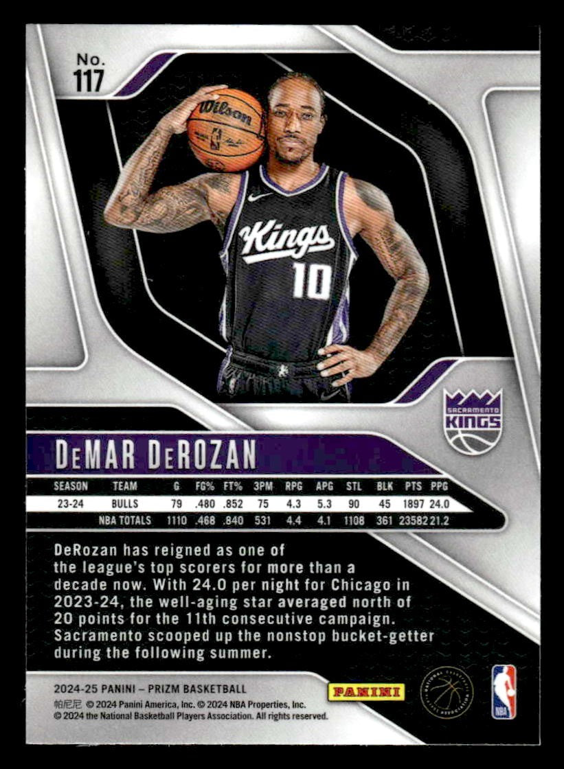 2024-25 Panini Prizm #117 DeMar DeRozan