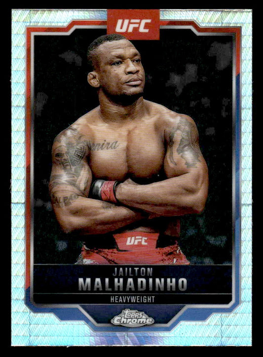 2025 Topps Chrome UFC #112 Jailton Malhadinho Prism Refractor