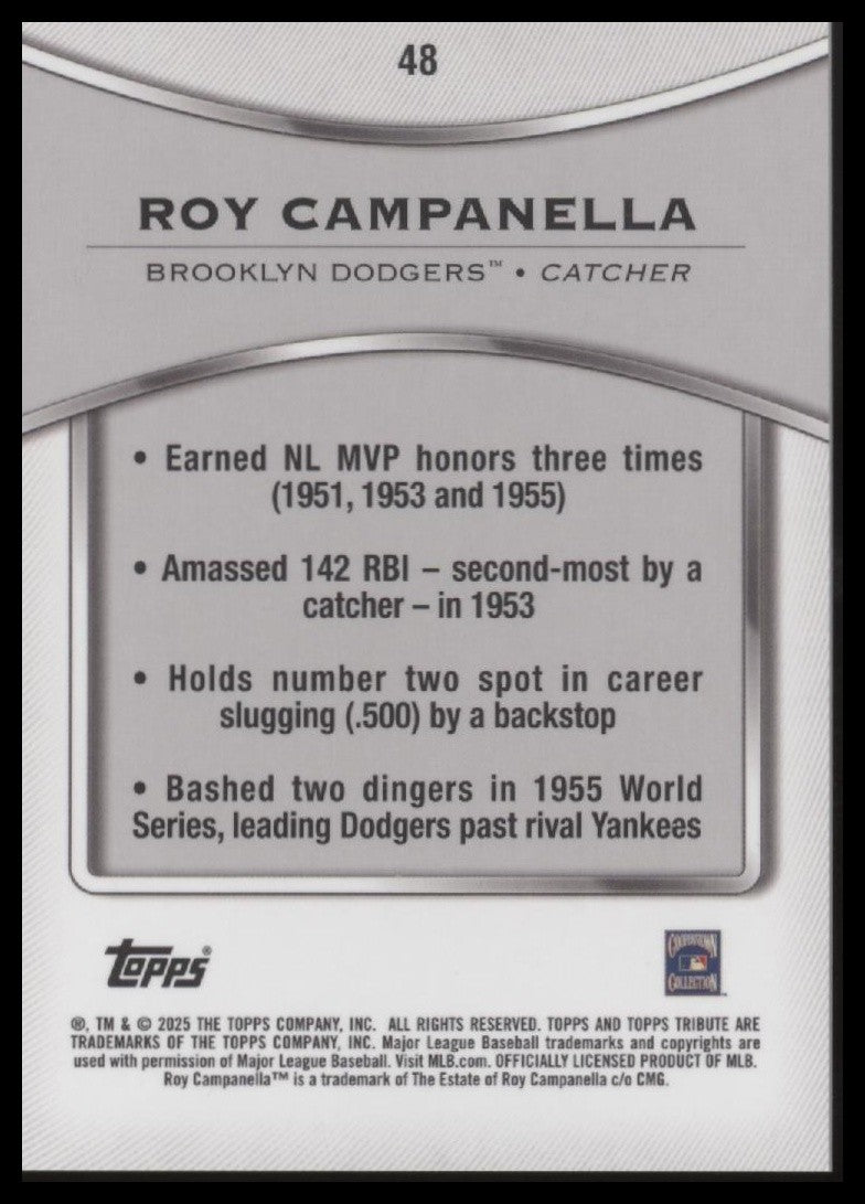 2025 Topps Tribute #48 Roy Campanella