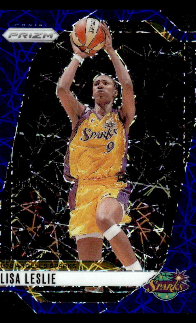 2024 Panini Prizm WNBA #98 Lisa Leslie Blue Velocity Prizms