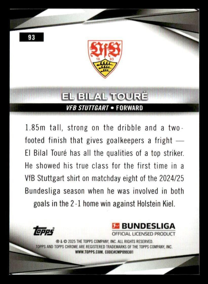 2025 Topps Chrome Bundesliga #93 El Bilal Toure