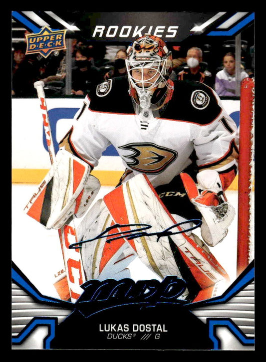2022-23 Upper Deck MVP #227 Lukas Dostal Blue Script