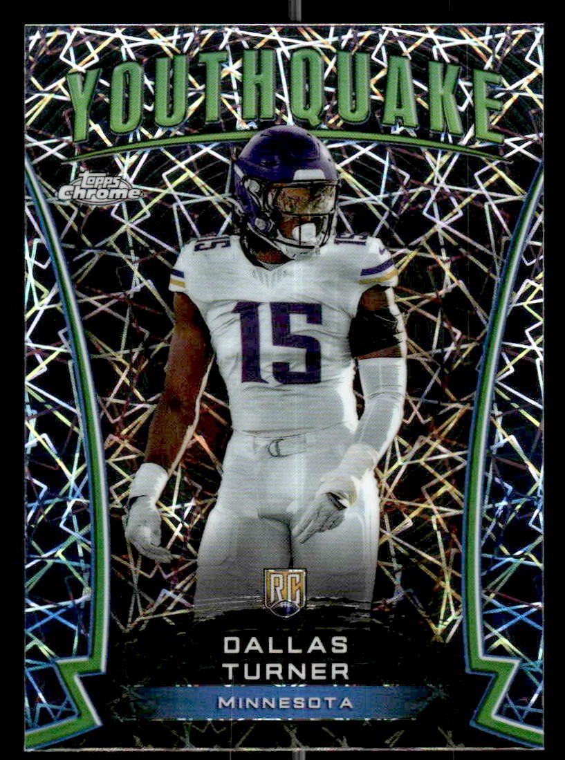 2024 Topps Chrome #Y-6 Dallas Turner Youthquake Lazer Refractor