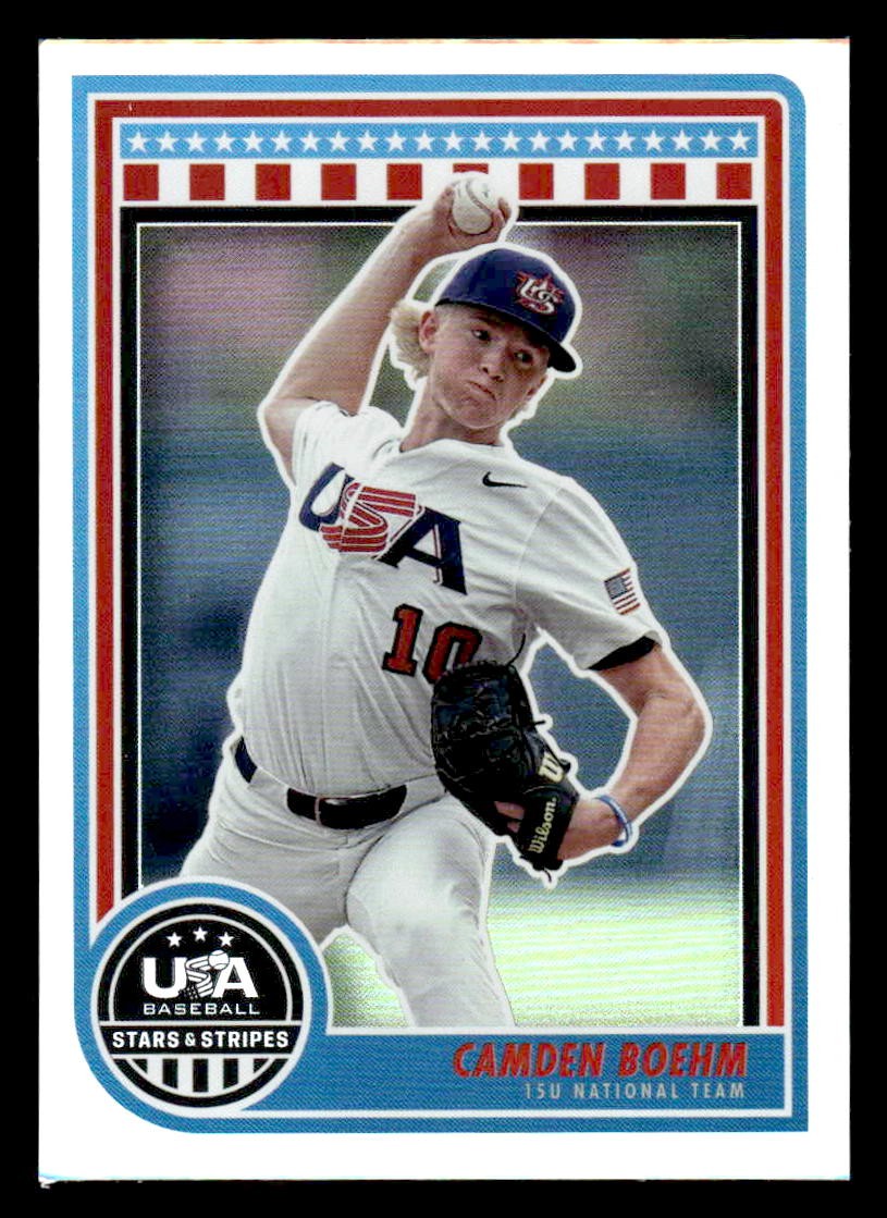 2025 Panini Stars and Stripes USA Baseball #36 Camden Boehm