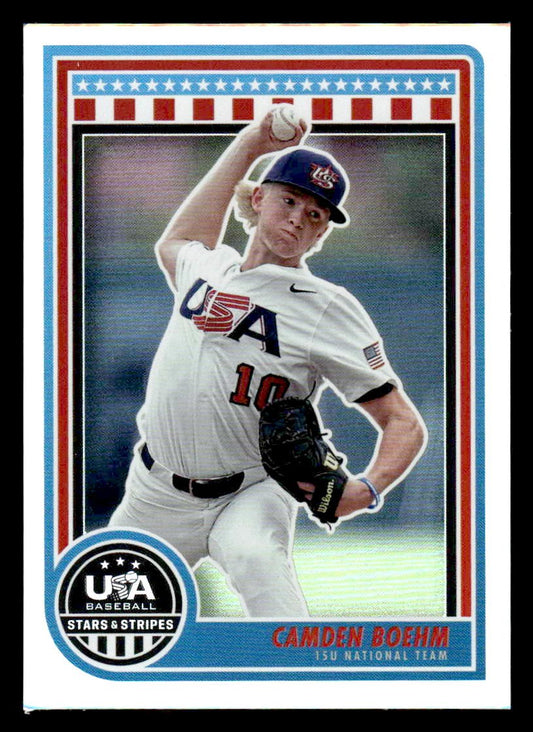 2025 Panini Stars and Stripes USA Baseball #36 Camden Boehm