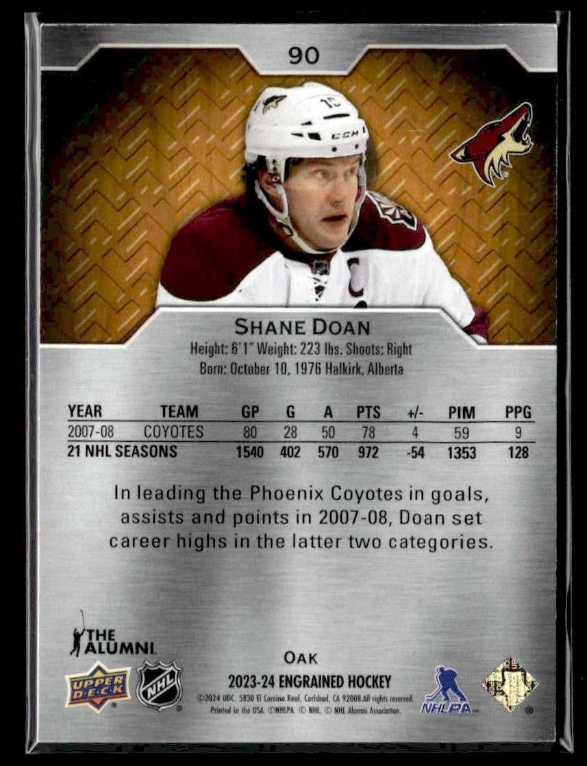 2023-24 Upper Deck Engrained #90 Shane Doan #/299