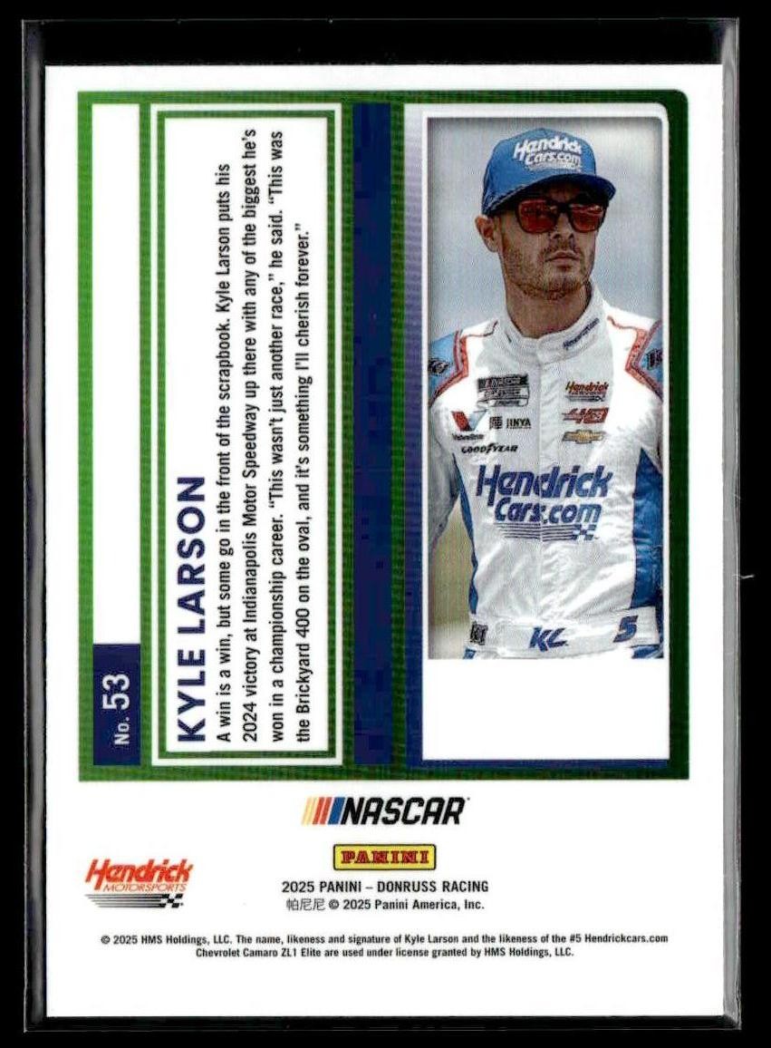 2025 Donruss #53 Kyle Larson Optic