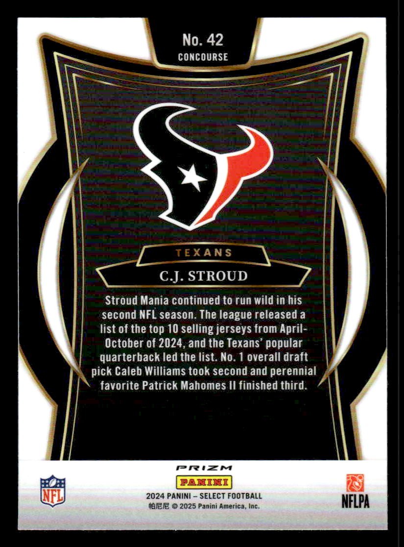 2024 Panini Select #42 C.J. Stroud Silver Prizm