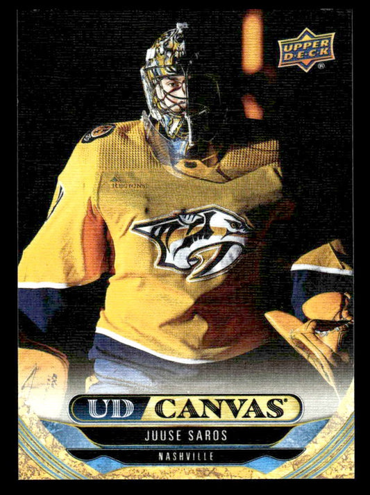 2024-25 Upper Deck #C167 Juuse Saros UD Canvas