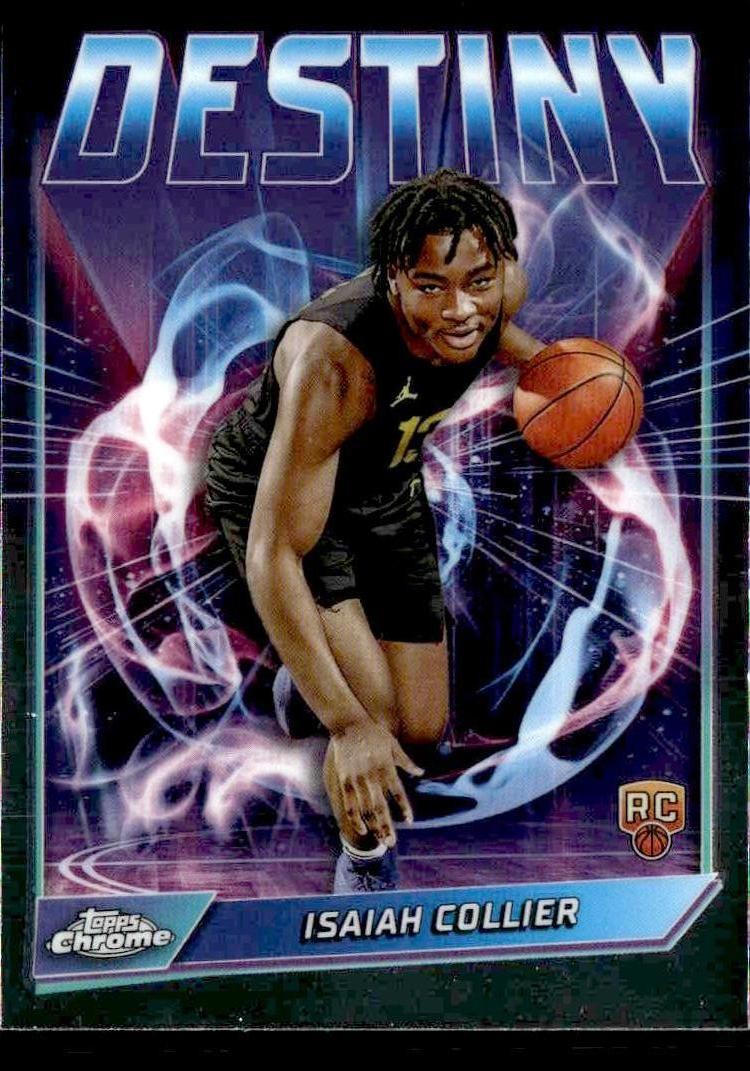 2024-25 Topps Chrome #D-21 Isiah Collier Destiny