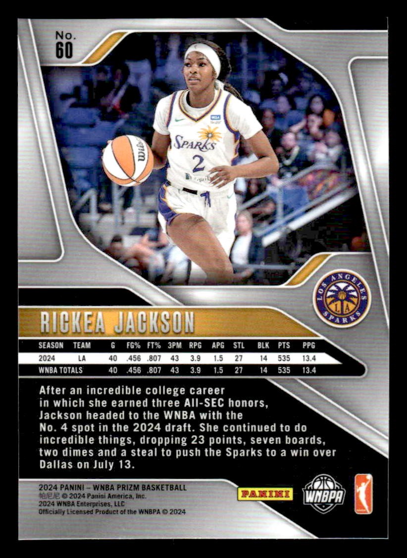 2024 Panini Prizm WNBA #60 Rickea Jackson