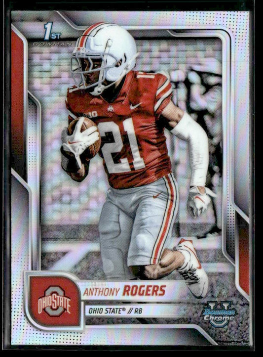 2025 Bowman University Chrome #68 Anthony Rogers Refractor