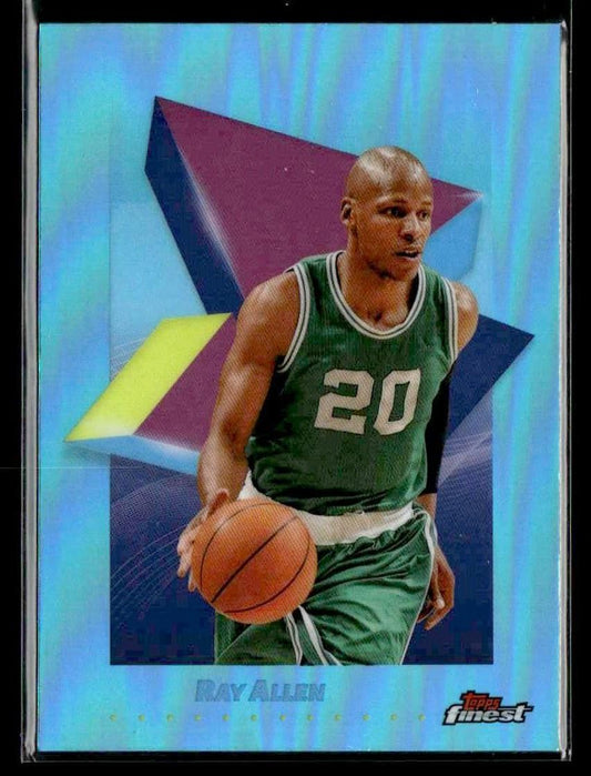 2024-25 Topps Finest #8 Ray Allen Sky Blue Refractor