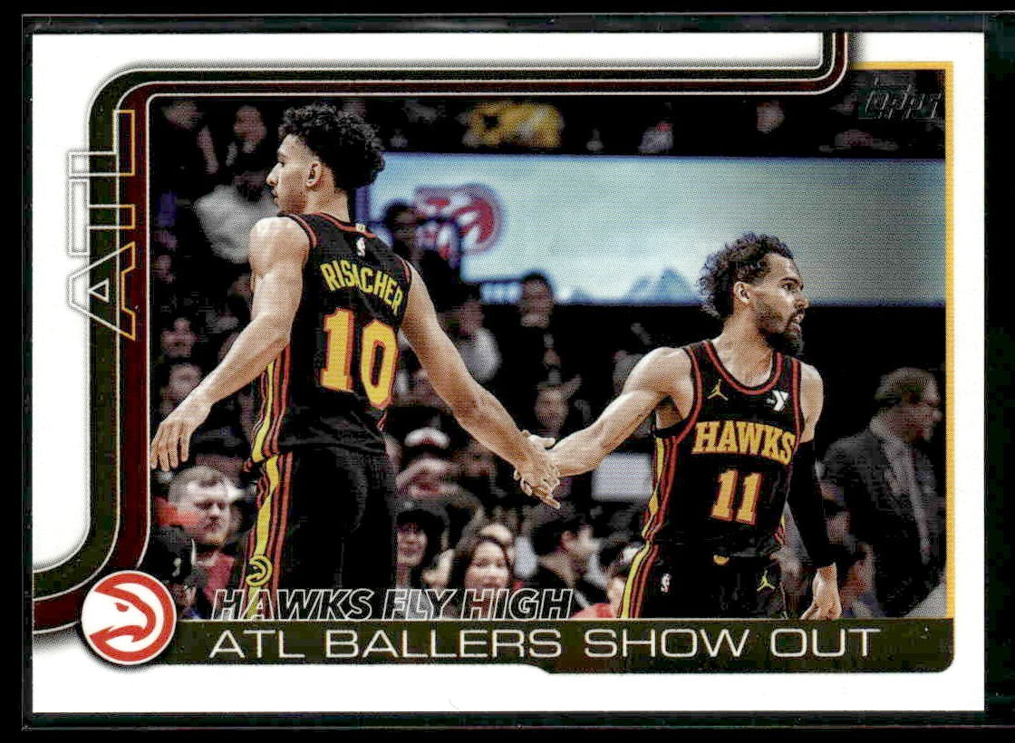2025-26 Topps #282 Hawks Fly High: ATL Ballers Show Out