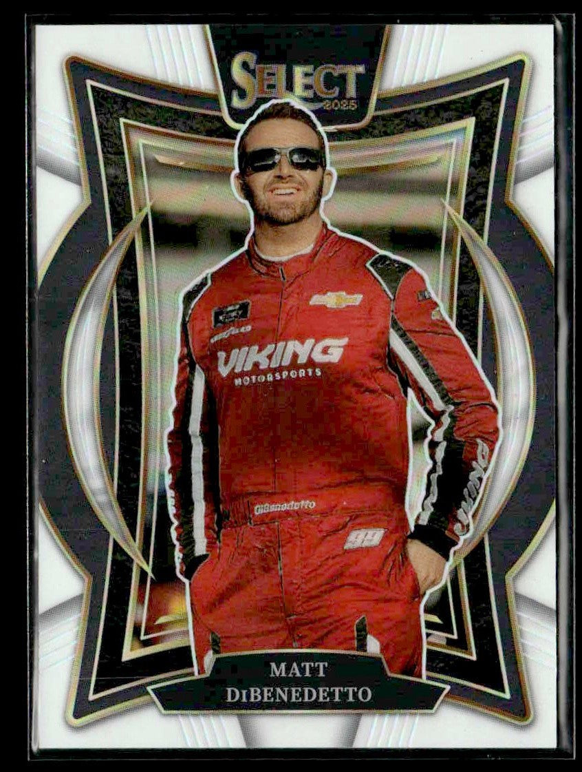 2025 Panini Select #19 Matt DiBenedetto White Prizms #/99