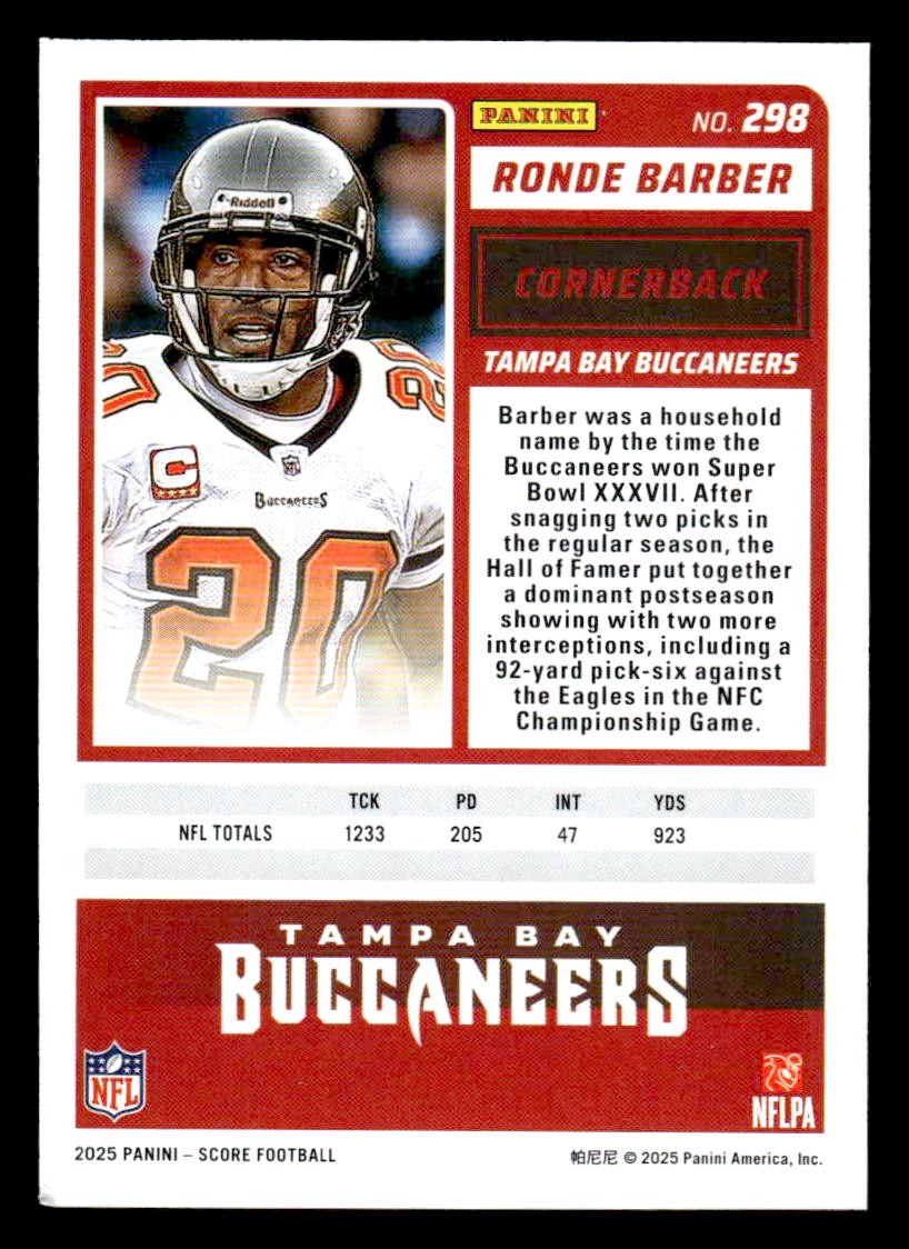 2025 Score #298 Ronde Barber