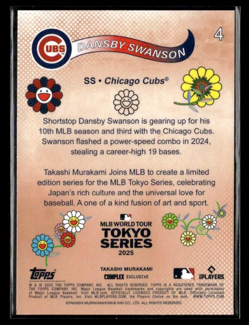 2025 Topps MLB World Tour Tokyo Series Takashi Murakami #4 Dansby Swanson