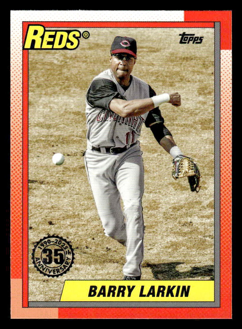 2025 Topps #T90-3 Barry Larkin 1990 Topps Baseball 35th Anniversary