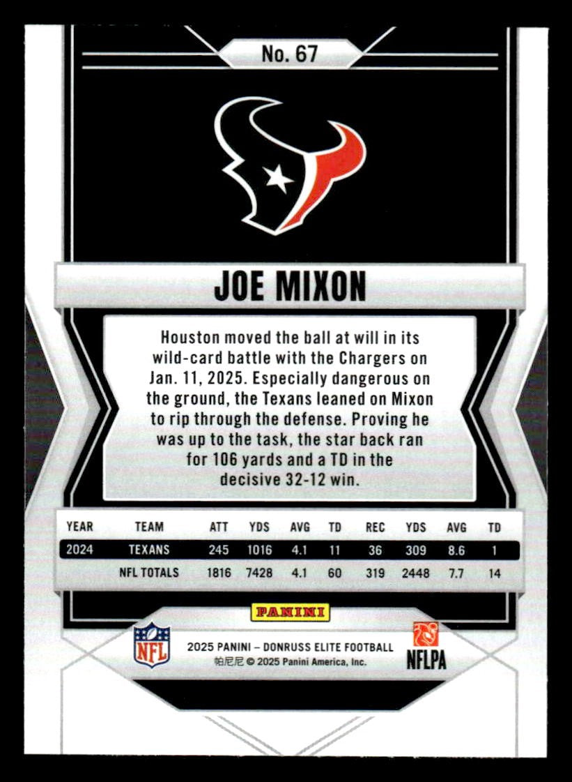 2025 Donruss Elite #67 Joe Mixon