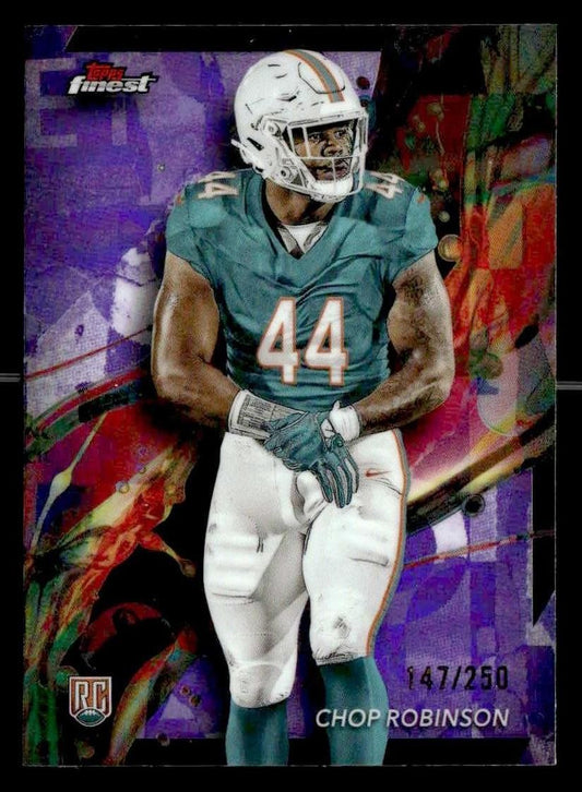 2024 Finest #57 Chop Robinson Purple Refractor #/250